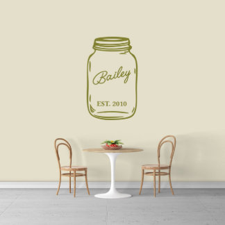 Nome Delicioso Em Mason Jar X-Large Wall Decal