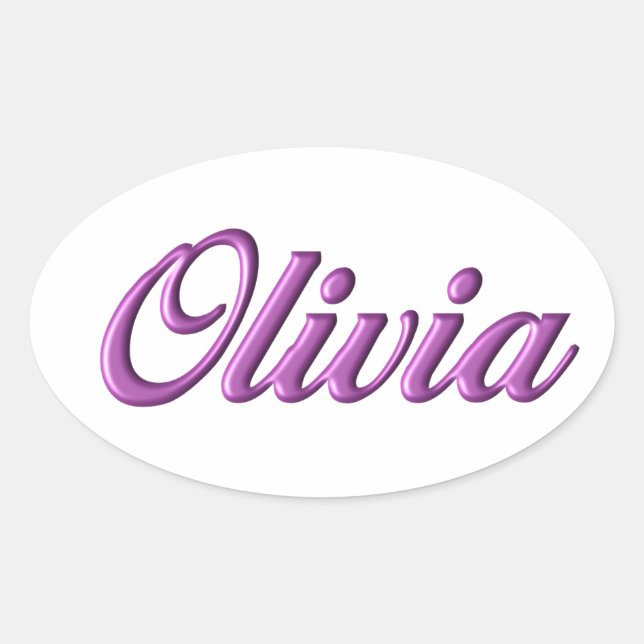 Nome do adesivo Olivia (Frente)