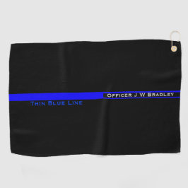 Nome do Agente Policial Thin Blue Line Simbólico