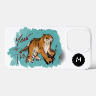 Nome do Ano do Tigre Chinês de Pintura Original A