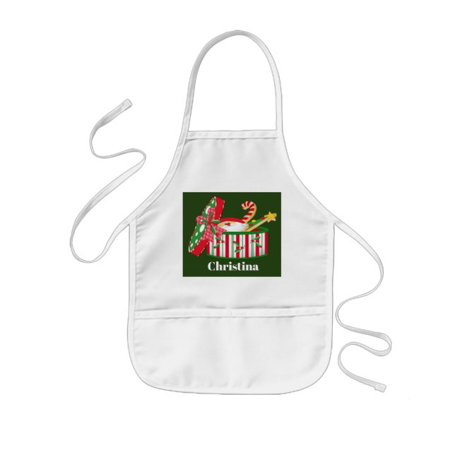 Nome do avental do avental de Natal bonito (Frente)