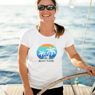 Nome do Barco Sun Palm Trees White