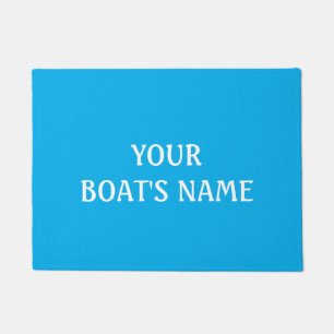 Nome do barco tapete de doca