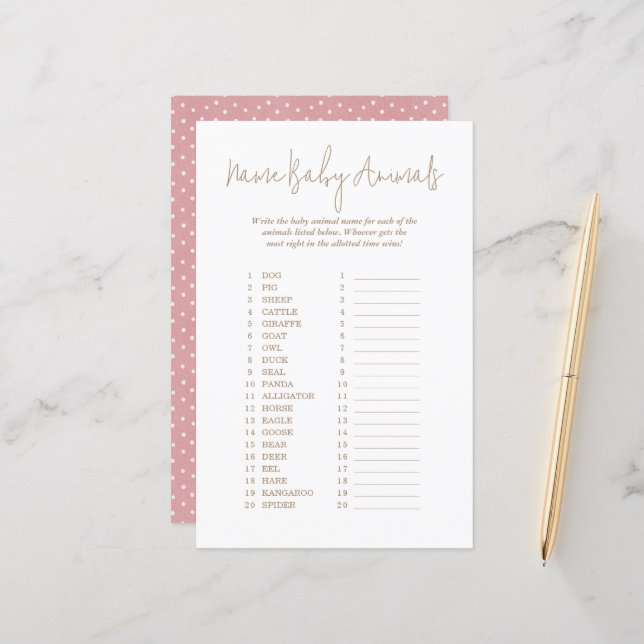 Nome do bolinhas Jogo de Chá de fraldas de Bebês (Frente/Verso In Situ)