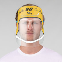 Nome do Capacete MVP Amarelo de Hóquei| Equipe| Nú