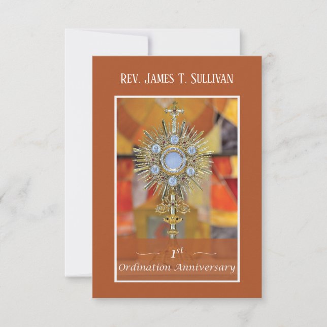 Nome do Cartão de Oração 1Host do Aniversário da O (Frente)