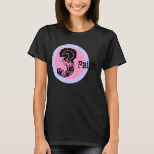 Nome do Círculo e Camiseta aniversário de 3 anos d