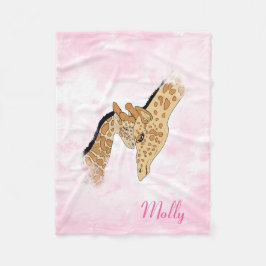 Nome do cobertor de girafa personalizável