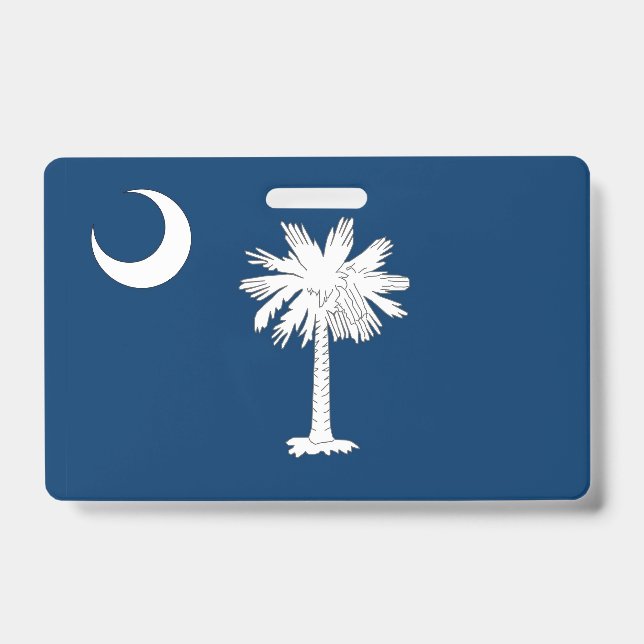 Nome do Crachá com bandeira da Carolina do Sul, EU (Frente)