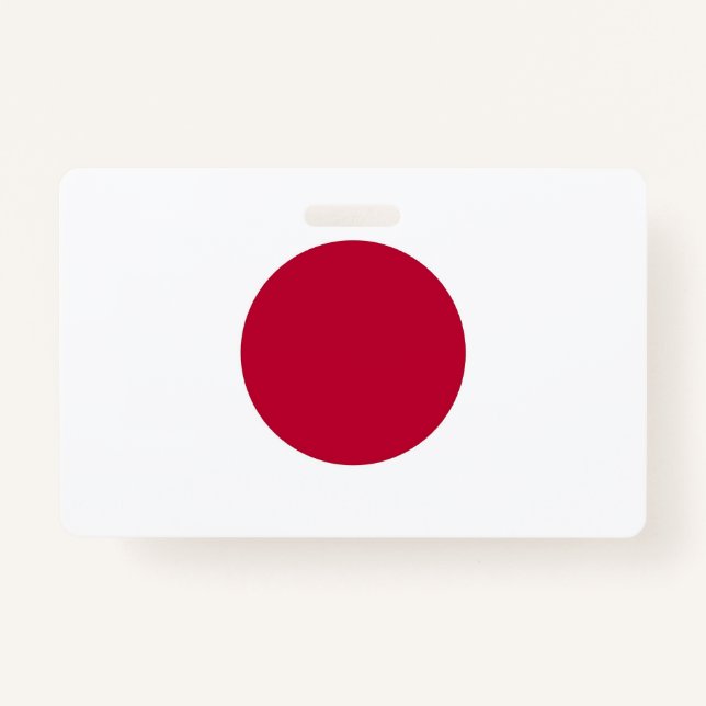 Nome do Crachá com bandeira do Japão (Frente)