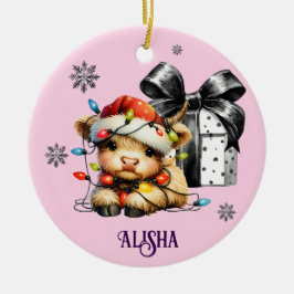 Nome do Enfeites de natal Highland Cow