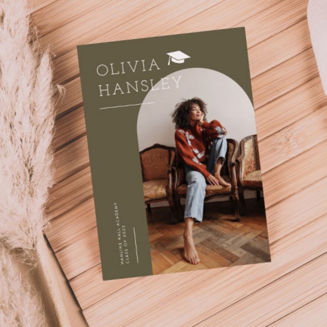 Nome do formando Anúncio de Graduação do Arco de O (Criador carregado)