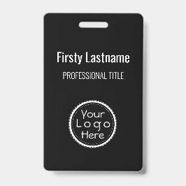 Nome do funcionarios Crachá Logotipo personalizado