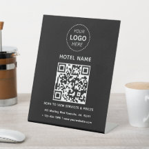 Nome do Hotel Logotipo & Serviços de Código QR Pre