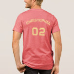 Nome do jogador de crio Jersey Número Mens Algodão<br><div class="desc">Crie a sua própria tipografia de ouro personalizada, legal, na moda faux / font / script, monogrammed player name jersey number red, confortável, casual, leve ajuste, peso pesado, extra durabe, 100% de algodão, mens Team / clube / liga / t-shirt pessoal. Basta digitar seu nome / nome do jogador e...</div>