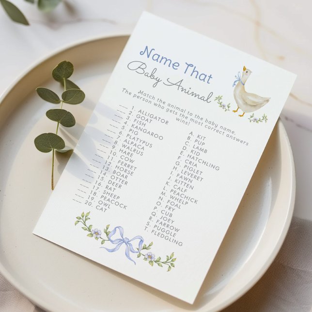 Nome do jogo de chá de fraldas do Baby Animal Soll (Criador carregado)