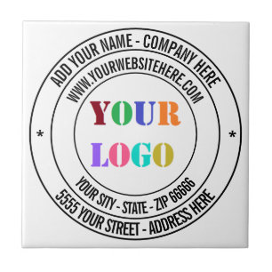 Nome do logotipo de texto personalizado Endereço