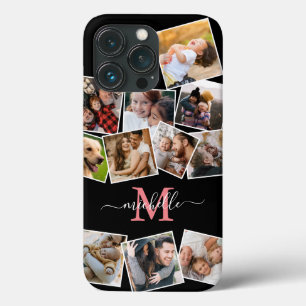 Nome do Monograma capas de iphone de Colagem de Fo