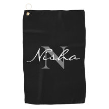 Nome do Monograma da Cinza Branca Personalizada Pr