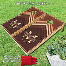 Nome do Monograma da Família Farmhouse Russo Perso