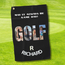 Nome do Monograma da Mensagem de Foto de Golf Dive