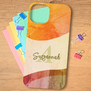 Nome do Monograma de abstrato Rustic Terthy Waterc