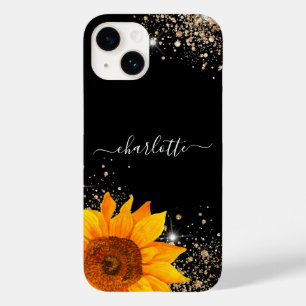 Nome do monograma do dourado preto floral