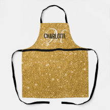Nome do monograma do glitter preto-quic