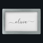 Nome do Monograma Girly de Script Moderno Branco N<br><div class="desc">Frasco do Monograma de Nome Simples de Script Preto e Branco. Isso faz a formatura perfeita, doce 16 16, 18, 21rua, 40, 50, 60, 70, 80, 90, 100 anos, casamento, chá de panela, aniversário, chá de fraldas ou presente de festa de solteira para alguém que ama luxo de vidro e...</div>