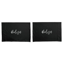 Nome do Monograma Personalizado Preto-Branco Moder