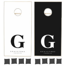 Nome do Monograma Preto e Branco