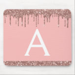 Nome do Mousepad do Monograma do Sparkle Dourado r<br><div class="desc">Cor-de-rosa-azul - Espelho Moderno do Ombre Dourado Rosa e Espalhamento do Nome do Monograma do Monograma. Este Mousepad pode ser personalizado para incluir seu primeiro nome.</div>