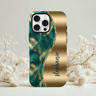 Nome do Padrão de Folhagem Tropical Verde Glam Dou