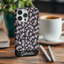 Nome do padrão floral de flor de cerejeira rosa