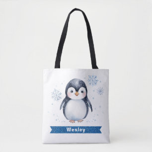 Nome do Pinguim Grito Kids Tote Bag