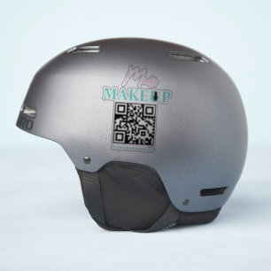 Nome do Salão de QR Code Adesivo para Capacete de