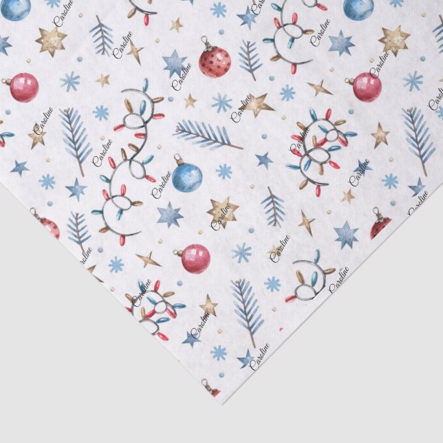 Nome do Script 3 Folhas Papel Tecidual Whimsy Nata (Detalhes)