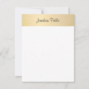 Nome do Script de Caligrafia Branco Dourado Modelo