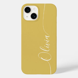 Nome do Script de Caligrafia Elegante Branco Doura