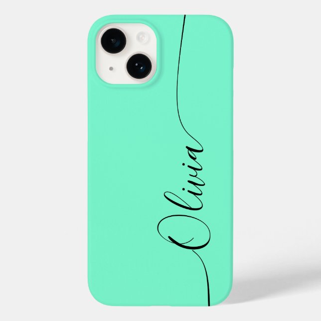 Nome do Script de Caligrafia Preto do Aquamarine (Verso)