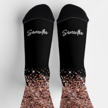 Nome do Script de Pincel preto do Glittery Rosa Do