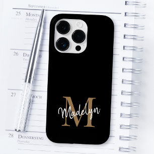 Nome do Script Feminino do Monograma Dourado Moder