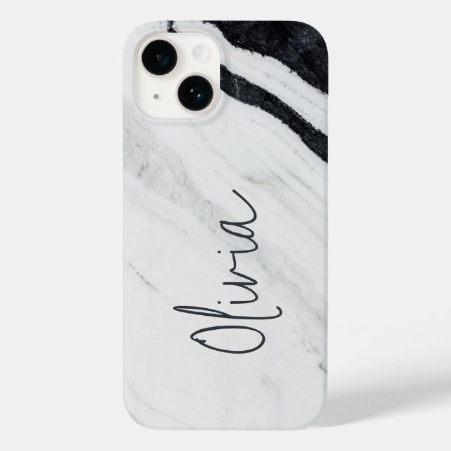 Nome do Script Manuscrito Elegante - Marble Branco (Verso)