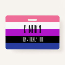 Nome do Sinalizador de Fluxo de Genérico / Crachá