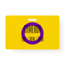 Nome do Sinalizador Intersexo / Crachá Pronoun