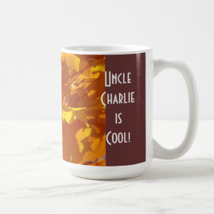 Nome do Tio é Legal! presentes caneca de café Folh
