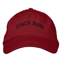 Nome do treinador Boné bordado personalizado verme