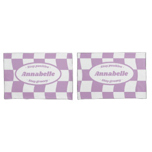 Nome do Verificador de Pastel Purple White Wavy