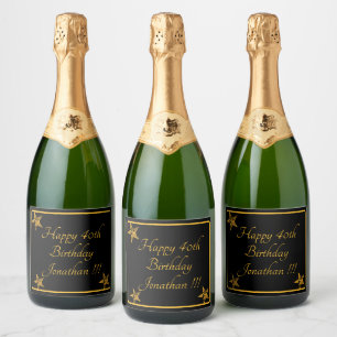 Nome Dourado Elegante Feliz Aniversário Gelado La