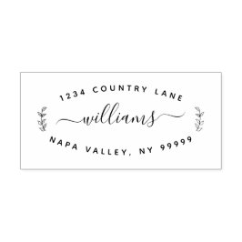 Nome e Endereço de Retorno Carimbo de Autocolagem